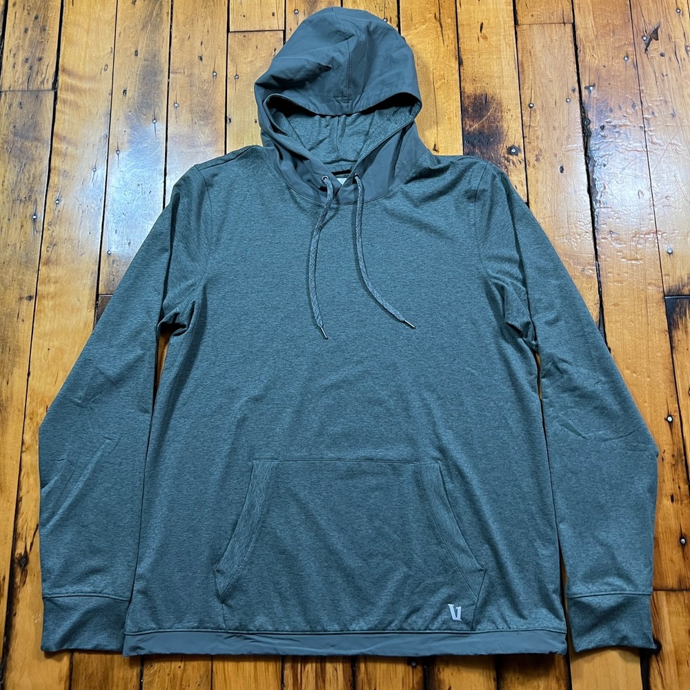 Vuori Men’s Medium Green Sunday Element Hoodie Pullover Performance Sweatshirt